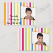 Cartes de visite, Cartes de visite de coupe de che (Devant / Derrière)