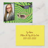 Cartes de visite, Cartes de visite de la vision de (Devant / Derrière)