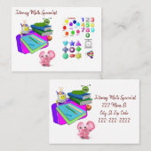 Cartes de visite, Cartes de visite de l'enseigneme (Devant / Derrière)