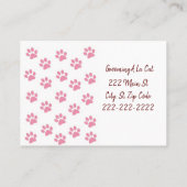 Cartes de visite, Cartes de visite de pattes de ch (Dos)