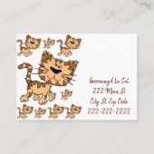 Cartes de visite, Cartes de visite de pattes de ch (Dos)