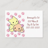 Cartes de visite, Cartes de visite de pattes de ch (Dos)