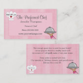 Cartes de visite Casquettes Lady Chef (Devant / Derrière)