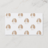 Cartes de visite cavaliers d'épagneul du Roi (Dos)