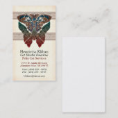 Cartes de visite celtiques de conception de chats (Devant / Derrière)