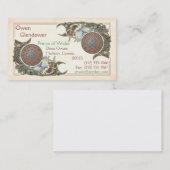 Cartes de visite celtiques de conception d'oiseaux (Devant / Derrière)