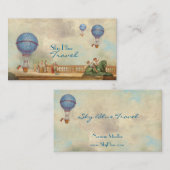 Cartes de visite chauds de ballon de l'Aire (Devant / Derrière)