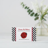 Cartes de visite Checkered de coccinelle (Debout devant)
