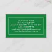 cartes de visite > chevron [bleu : vert] (Dos)