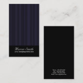 Cartes de visite chics - conception de rayure (Devant / Derrière)