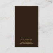 Cartes de visite chics - conception de rayure (Dos)