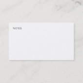 Cartes de visite chics d'agence de l'emploi (Dos)