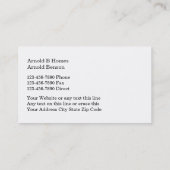 Cartes de visite chics d'agent immobilier (Dos)