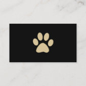 Cartes de visite chics d'animal familier (Dos)