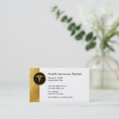 Cartes de visite chics d'assurance maladie (Debout devant)