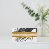 Cartes de visite chics de beauté de cheveux (Debout devant)