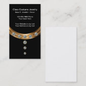 Cartes de visite chics de bijoux (Devant / Derrière)