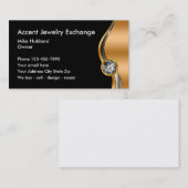 Cartes de visite chics de bijoux (Devant / Derrière)