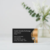 Cartes de visite chics de bijoux (Debout devant)