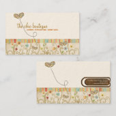 Cartes de visite chics de boutique (Devant / Derrière)