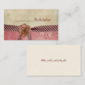 Cartes de visite chics de boutique (Devant / Derrière)