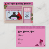 Cartes de visite chics de boutique (Devant / Derrière)