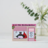 Cartes de visite chics de boutique (Debout devant)