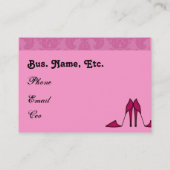 Cartes de visite chics de boutique (Dos)