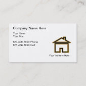 Cartes de visite chics de bricoleur (Dos)