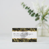 Cartes de visite chics de coiffeur de beauté (Debout devant)