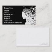 Cartes de visite chics de coiffure (Devant / Derrière)