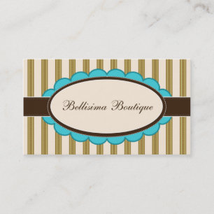 Cartes de visite chics de concepteur de boutique :