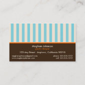 Cartes de visite chics de concepteur de boutique : (Dos)