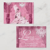 Cartes de visite chics de couture de Marie (Devant / Derrière)