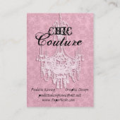 Cartes de visite chics de couture de Marie (Dos)