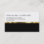 Cartes de visite chics de la livraison de (Dos)
