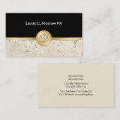 Cartes de visite chics de mandataire (Devant / Derrière)