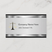 Cartes de visite chics de mandataire (Devant)