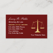 Cartes de visite chics de mandataire (Devant)