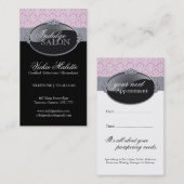 Cartes de visite chics de salon et de spa (Devant / Derrière)