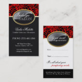 Cartes de visite chics de salon et de spa (Devant / Derrière)