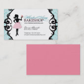 Cartes de visite chics de silhouette de petit (Devant / Derrière)