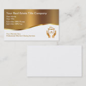 Cartes de visite chics de société d'assurance des (Devant / Derrière)