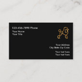 Cartes de visite chics de toilettage d'animal (Dos)