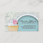 Cartes de visite chics et modernes de petit gâteau (Dos)