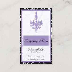cartes de visite chics pourpres