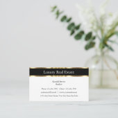 Cartes de visite chics professionnels d'agent (Debout devant)