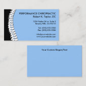 Cartes de visite chiropratique de découpe de colon (Devant / Derrière)