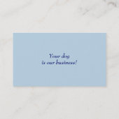 Cartes de visite choyés de toilettage de caniche (Dos)