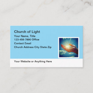 Cartes de visite chrétiennes d'église